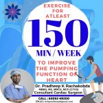 EXERCISE ATLEAST – 150 MIN PER WEEK